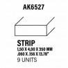 Styrene strip 1,5 X 4 mm.