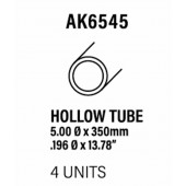 Styrene hollow tube 5 diameter x 350 mm.