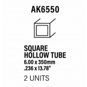 Styrene tube 6 diameter x 350 mm.