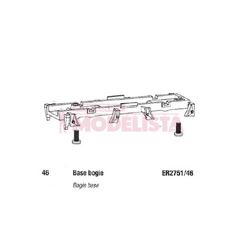 Base de bogie para 281 RENFE.