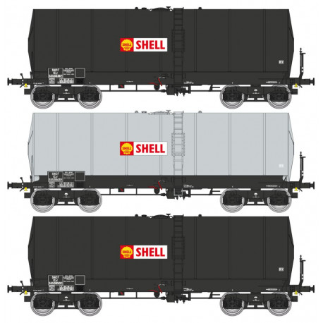 Set de cisternas Fauvet-Girel, SNCF. "Shell".