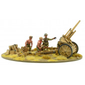 Afrika Korps LeFH 18 10.5cm artillería media. Bolt Action.