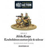 Afrika Korps Kradschutzen motorcycle and sidecar. Bolt Action.