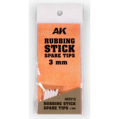 Rubbing stick spare tips. 3 mm.