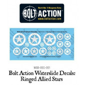 Bolt Action Ringed Allied Stars decal sheet.