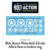 Bolt Action Ringed Allied Stars decal sheet.