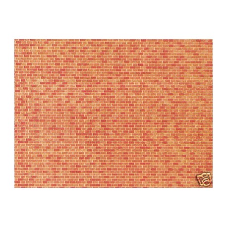 Wall card, Red brick. FALLER 222568