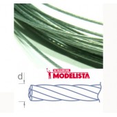 Braided steel cable. 1,0 mm. RB 084-10