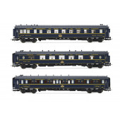 Set de 3 coches CIWL, "Train Bleu".