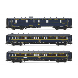 Set de 3 coches CIWL, "Train Bleu".