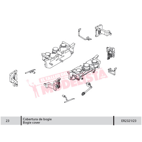 Bogie cover, for RENFE 352.