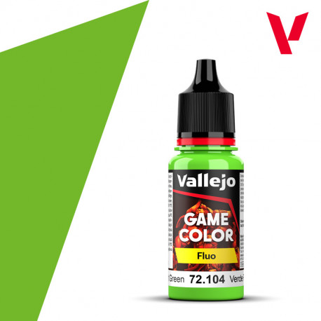 Verde fluorescente 18 ml, #107.