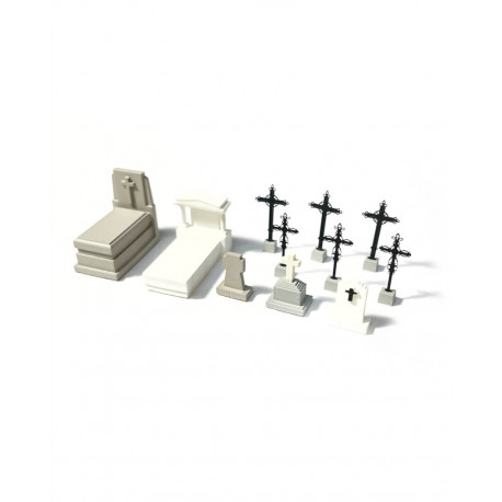 Cementerio con tumbas cristianas antiguas.