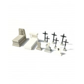 Cementerio con tumbas cristianas antiguas.