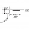 Enganche metálico con cabeza tipo "Whisker" (x4). KADEE 142