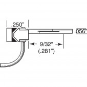 Enganche metálico con cabeza tipo "Whisker" (x4). KADEE 142