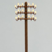 Electric wood pole. RB 2817