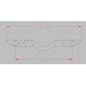 Set 10 stick couples "Pipe" 15,4mm.