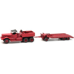 Diamond T truck with trailer.