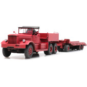 Diamond T truck with trailer.