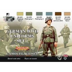 Set 1 Uniformes Alemanes WWII. LIFECOLOR CS04