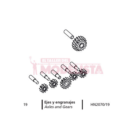 Axles and gears. Series 353/354.