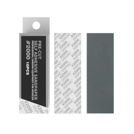 Self adhesive sandpaper, 2000 grit (x10).