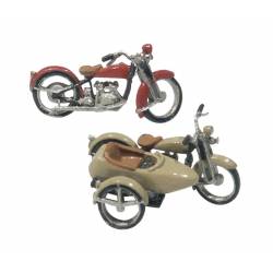 Motos y sidecar. WOODLAND SCENICS D228