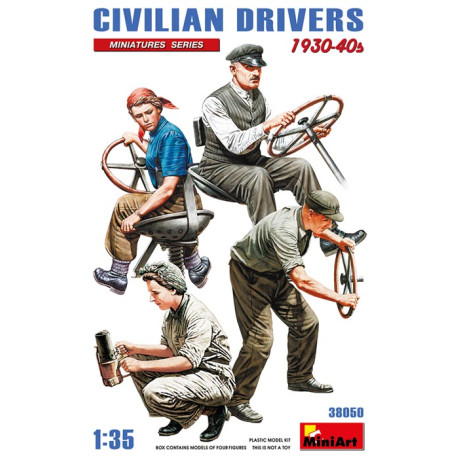 Civilians drivers. 30s-40s.