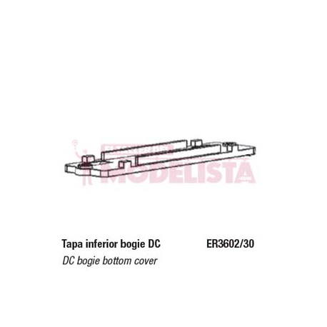 Tapa inferior bogie DC para RENFE 440.