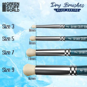 Dry brush set, Blue Series.