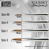 Kolinsky brush set, Silver Serie.