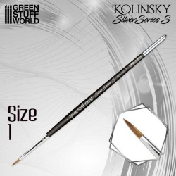 Pincel Kolinsky nº 1, Silver Serie.