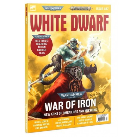 Edição 487 da revista White Dwarf. Abril de 2023.