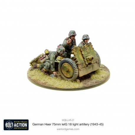 Artillería Ligera Alemana Heer 75 Mm LeIG 18 (1943-45).