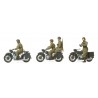 Motos con militares alemanes.