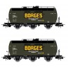 2-unit set of tank wagons, Borges.