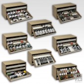 Tilting Drawers Module (x3). For paints.