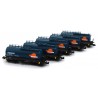 Set of 5 Zaes cisterns "Fuel Train".