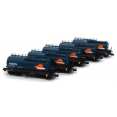 Set of 5 Zaes cisterns "Fuel Train".