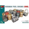 German fuel drums.