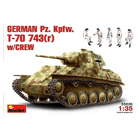 German Pz. Kpfw. T-70 743(r). MINIART 35026