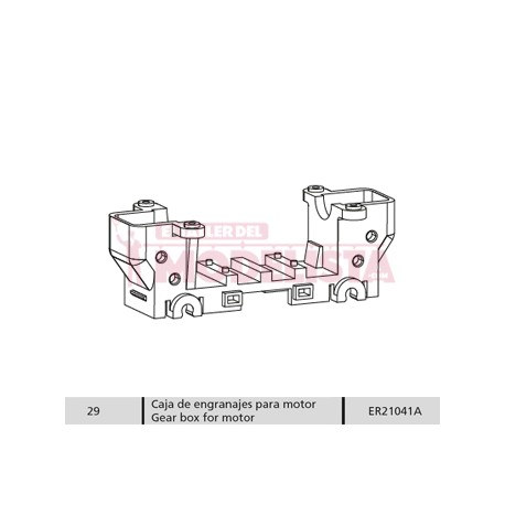 Engine gearbox for ABJ.