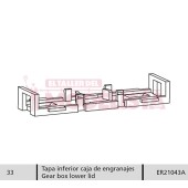 Tapa inferior caja de engranajes para ABJ.