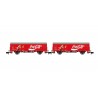 2-unit set JPD wagon "Coca-Cola". RENFE.