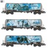 3-unit set of tank wagons, ZACNS.