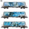 3-unit set of tank wagons, ZACNS.