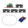 H0e Analogue Starter Set: Diesel locomotive.