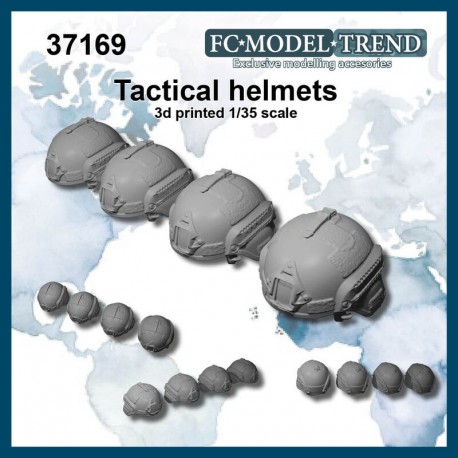 Tactical helmets.