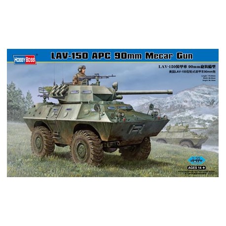 LAV 150 APC 90 mm Mecar gun. HOBBY BOSS 82421